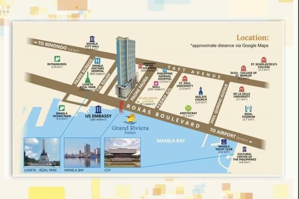 Magnificent View Of Manila Bay, Roxas Blvd, Us Embassy Apartment Екстериор снимка